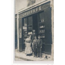 CARTE PHOTO A LOCALISER : salon de coiffure - tres bon etat