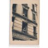 CARTE PHOTO A LOCALISER : paris(?) rue monge, caves bordelaise - tres bon etat