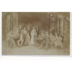 CARTE PHOTO A LOCALISER : paris(?), café - tres bon etat