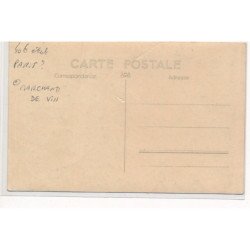CARTE PHOTO A LOCALISER : paris(?) marchand de vin - etat