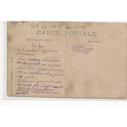 CARTE PHOTO A LOCALISER : café, fete - tres bon etat