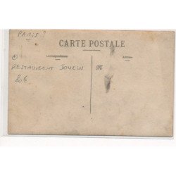 CARTE PHOTO A LOCALISER : paris(?) restaurant joulin, anguilles - tres bon etat