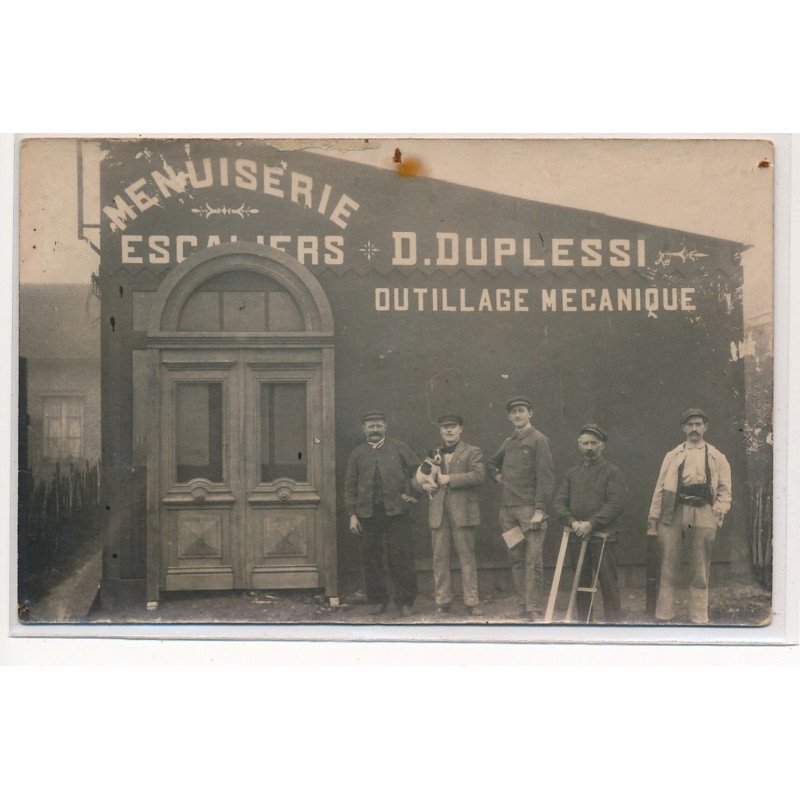 CARTE PHOTO A LOCALISER : menuiserie escalier D. Duplessi outillage mecanique - etat
