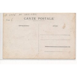 CARTE PHOTO A LOCALISER : café au cerisier, Leconte, cheval - tres bon etat
