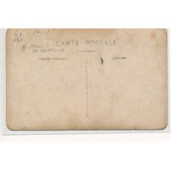 CARTE PHOTO A LOCALISER : paris(?) salon de coiffure, parfumerie et teintures postiches en tous genres - etat