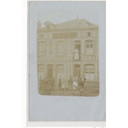 CARTE PHOTO A LOCALISER : molsheim(?), café restaurant Nicolas Edel - tres bon etat