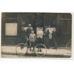 CARTE PHOTO A LOCALISER : paris(?) G. Gelin successeur de rougeot, vélo - etat