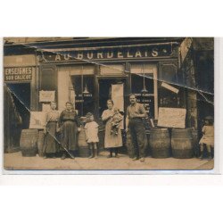 CARTE PHOTO A LOCALISER : caviste, marchand de vins, "au bordelais" - etat