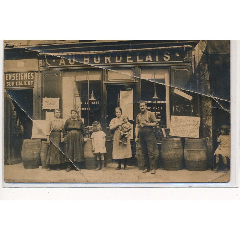 CARTE PHOTO A LOCALISER : caviste, marchand de vins, "au bordelais" - etat