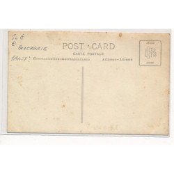 CARTE PHOTO A LOCALISER : paris(?) boucherie - tres bon etat