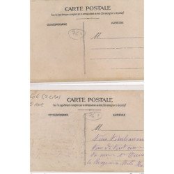 CARTE PHOTO A LOCALISER : ane, 2CPA, seine-maritime(?), personnages - tres bon etat