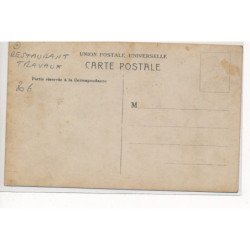 CARTE PHOTO A LOCALISER : restaurant travaux, pension bourgeoise - tres bon etat