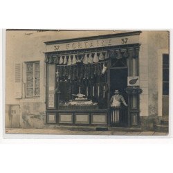 CARTE PHOTO A LOCALISER : fontaine, boucherie - tres bon etat