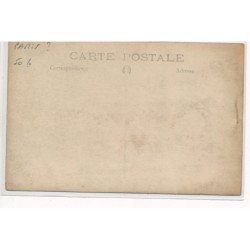 CARTE PHOTO A LOCALISER : paris(?), vins casse croute, liqueurs biere, maison gallois - tres bon etat