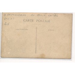 CARTE PHOTO A LOCALISER : restaurant au petit vatel, paris(?) - tres bon etat