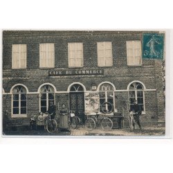 CARTE PHOTO A LOCALISER : cafe du commerce, velo, cyclisme - etat