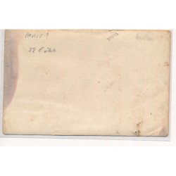 CARTE PHOTO A LOCALISER : paris(?) café, personnages - etat