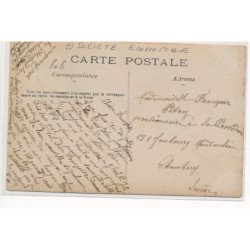 CARTE PHOTO A LOCALISER : societe economique, pharmacie, librairie, papeterie - tres bon etat