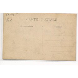 CARTE PHOTO A LOCALISER : paris(?) chez ma tante, cafe-restaurant - tres bon etat