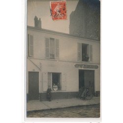 CARTE PHOTO A LOCALISER : paris(?) location de voiture à bras - tres bon etat