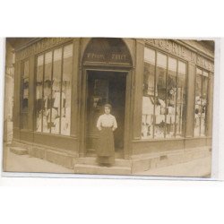 CARTE PHOTO A LOCALISER : paris(?) bonneterie, lingerie, Vve philippe Foret - tres bon etat