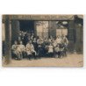 CARTE PHOTO A LOCALISER : paris(?) des aiglons, vins café liqueurs - etat