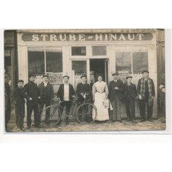 CARTE PHOTO A LOCALISER : paris(?) Strube-Hinaut, vélo - tres bon etat