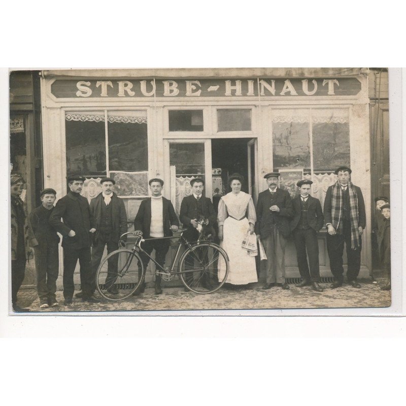 CARTE PHOTO A LOCALISER : paris(?) Strube-Hinaut, vélo - tres bon etat