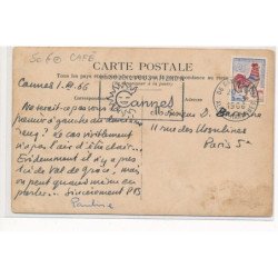 CARTE PHOTO A LOCALISER : paris(?) maison A. Sucrettet(?), cafe biere liqueurs - tres bon etat