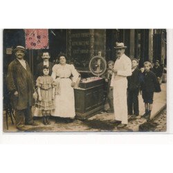 CARTE PHOTO A LOCALISER : paris(?) rochers freres benedictines get. droz - tres bon etat