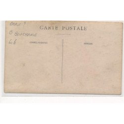 CARTE PHOTO A LOCALISER : paris(?) boucherie, vins et liqueurs - tres bon etat