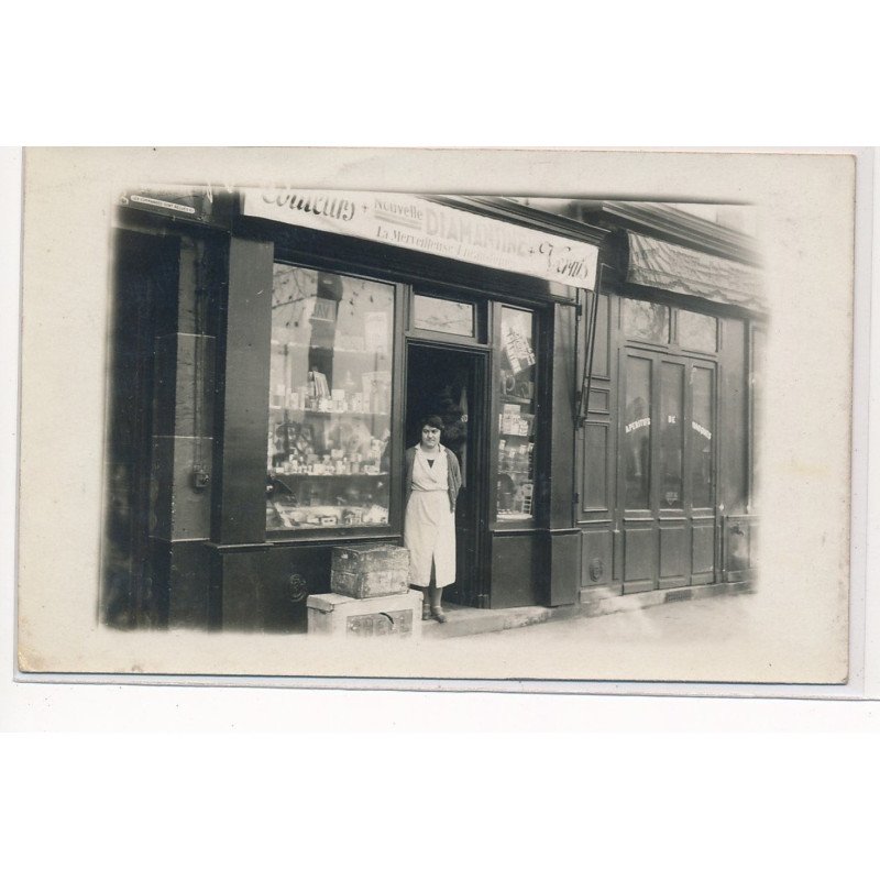 CARTE PHOTO A LOCALISER : paris(?) nouvelle diamntine - tres bon etat