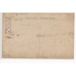 CARTE PHOTO A LOCALISER : paris(?) maison marquet, café vins et liqueurs - tres bon etat