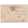 CARTE PHOTO A LOCALISER : paris(?) triperie poissons - tres bon etat