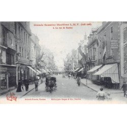 NANTES - Grande Semaine Maritime LMF - Août 1908 - La Rue de Nantes - très bon état