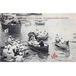 NANTES - Grande Semaine Maritime LMF - Août 1908 - Les Canots des Torpilleurs avant la Régate - très bon état