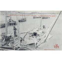 NANTES - Grande Semaine Maritime LMF - Août 1908 - Renflouement d'un Bateau Régatier - très bon état
