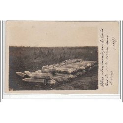 carte photo d'obus dans l'Aisne en 1917 - très bon état