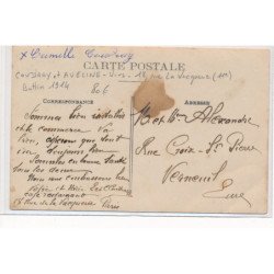 PARIS : coudray et aveline vins 18 rue la vucqueuse 11e arrondissement bottin 1914 - tres bon etat