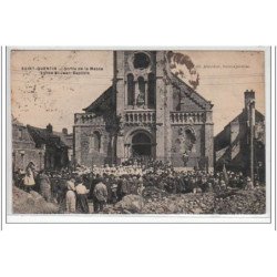 SAINT QUENTIN : sortie de la messe - bon état (un coin plié)