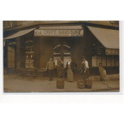 PARIS : à la chope gauloise maison P. Breithaupt, vins 27 boulevard arago et 1 rue des concleliery - tres bon etat