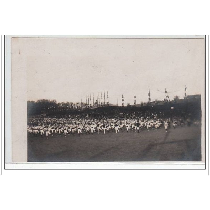 SAINT QUENTIN : carte photo de la Fête Fédérale de 1910 - très bon état