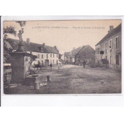 SAINT-SULPICE-les-CHAMPS: place de la fontaine et grande rue - très bon état