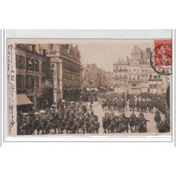 SAINT QUENTIN : carte photo de la Fête Fédérale de 1910 - bon état (un pli d'angle)