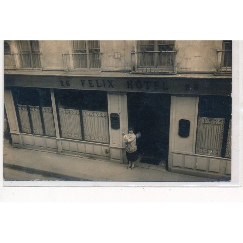 PARIS : carte photo du FELIX HOTEL au 26 rue moliere - etat