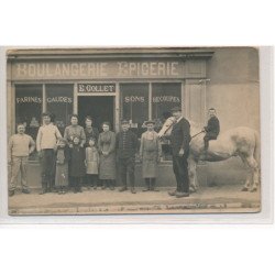BESANCON : boulangerie epicerie E. Collet farines gaudes sons recoupes, cheval - tres bon etat