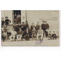 VILLIERS-LOUIS : tambour de ville, affiche du credit lyonnais - tres bon etat