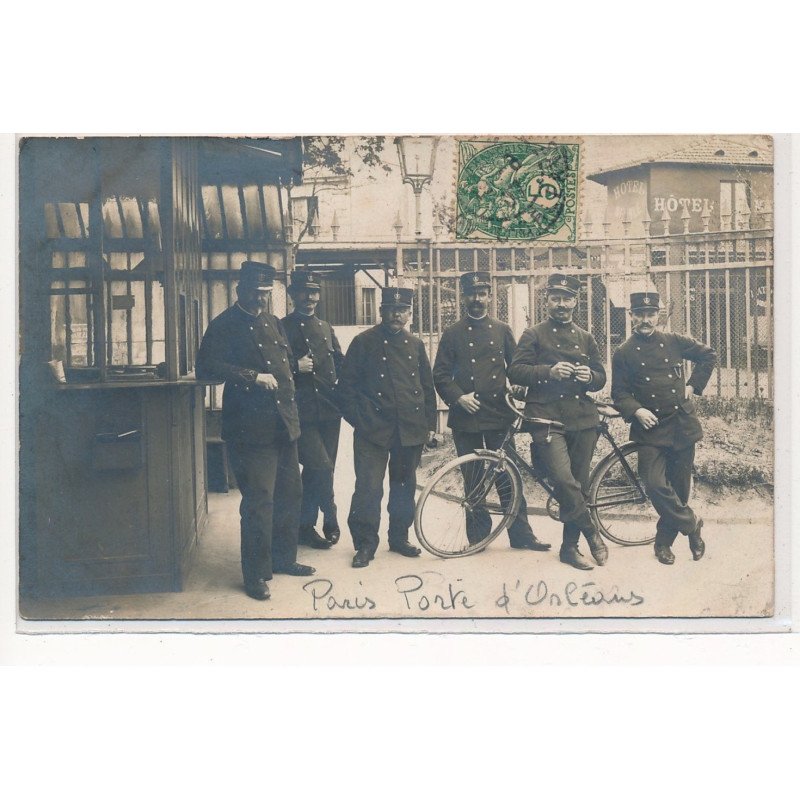 PARIS : porte d'orleans(?) police, octroi - tres bon etat