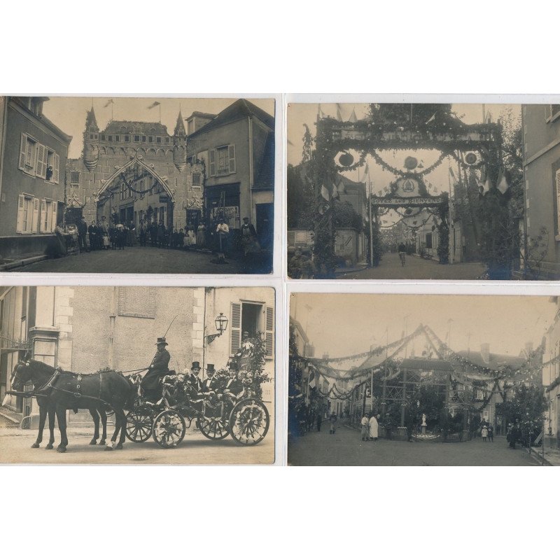 CHARTRES : fete, attelage 5CPA - tres bon etat