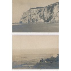 LE TREPORT : 2cpa, falaises, peintre - tres bon etat